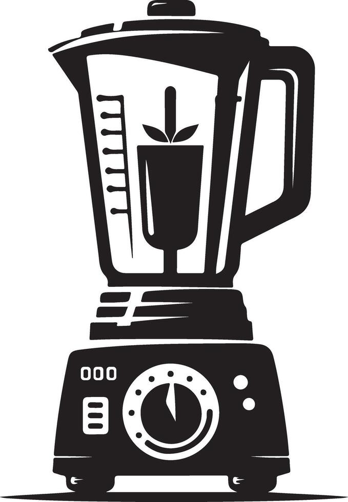 a black and white illustration of a blender vector