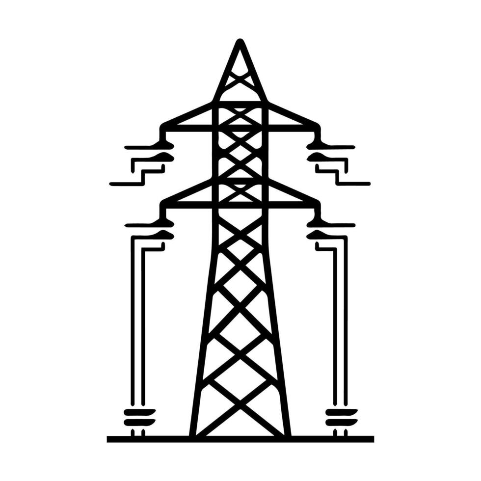 Energy icon or modern line symbol. line art and icon design with bold outline. Black and white Pixel Perfect minimalistic symbol isolated white background.Silhouette simple thin sign vector