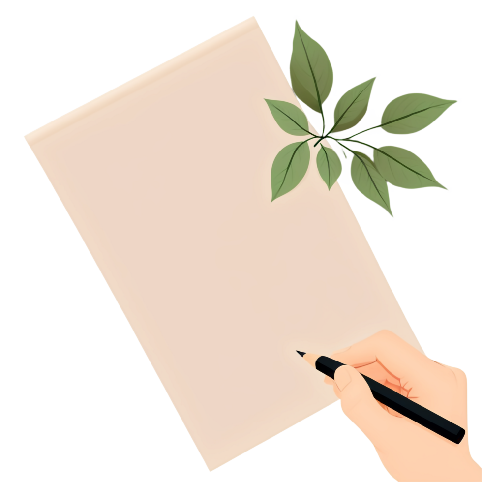 Letter writing day isolated on transparent background png