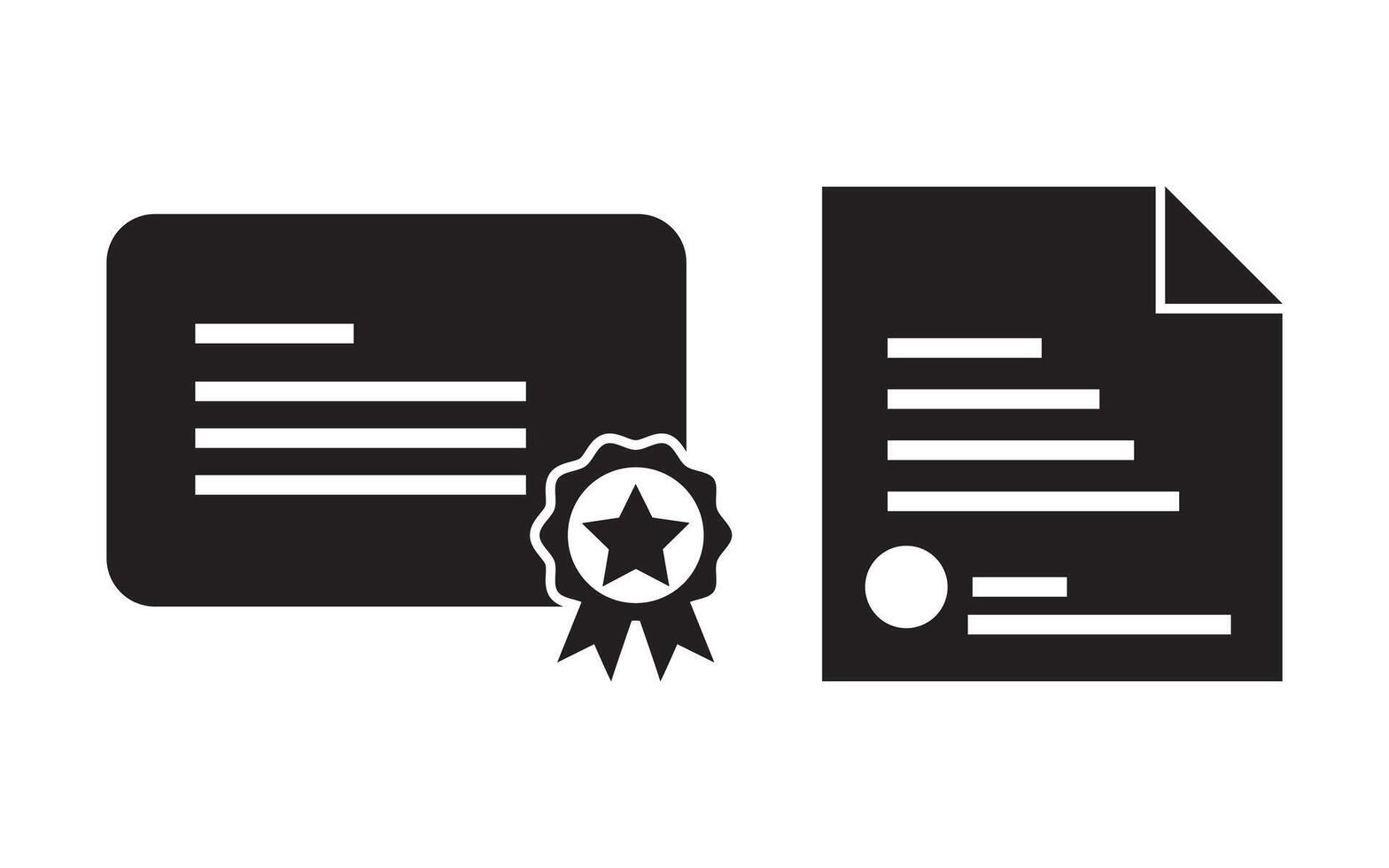 Certificate icon set. Degree certificate icon symbol design vector