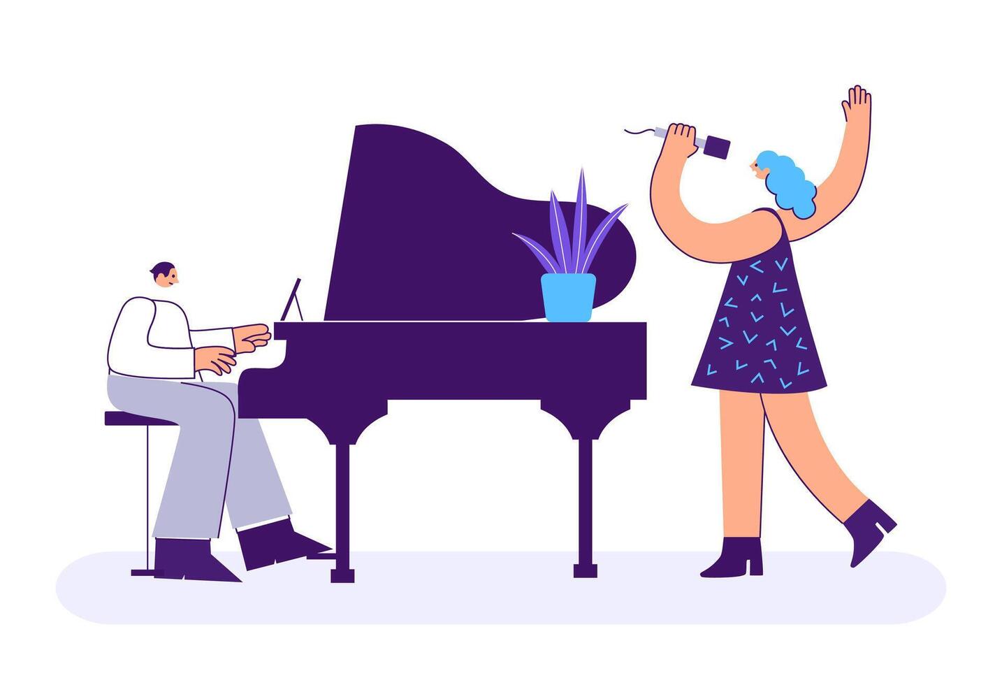Creative professions, art industry workers vector