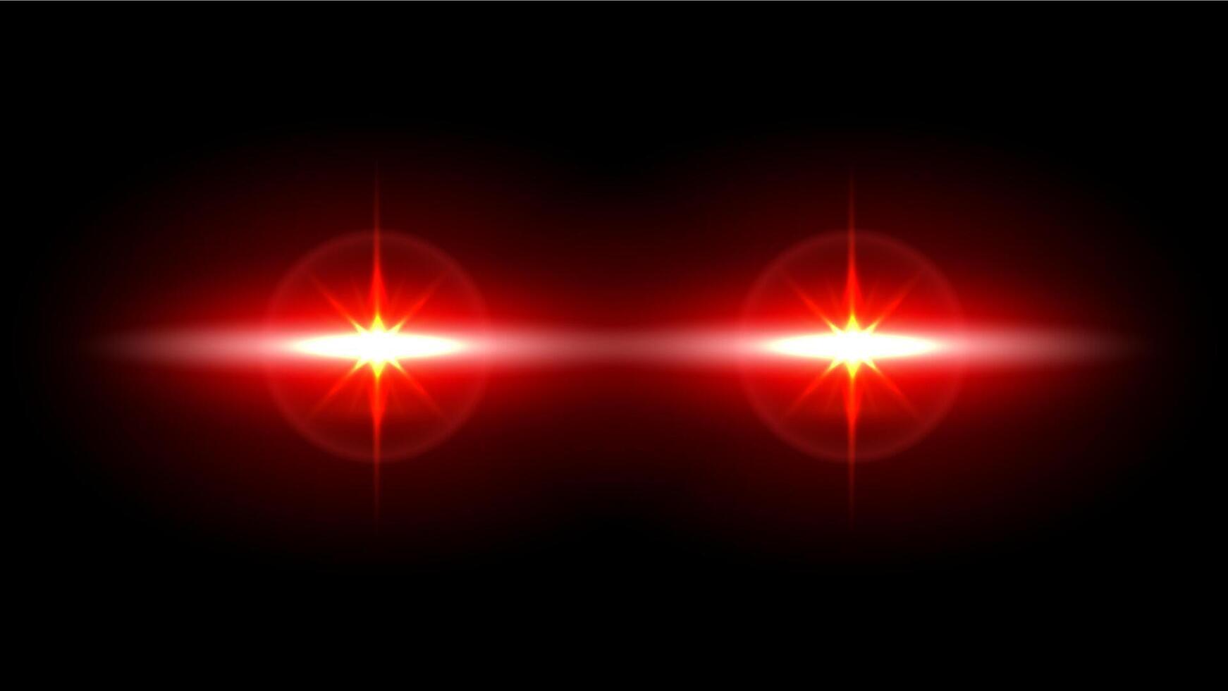 Laser eyes meme overlay. Glowing red eyes, hyper beam power-up effect and beast mode superhero laser vision template vector