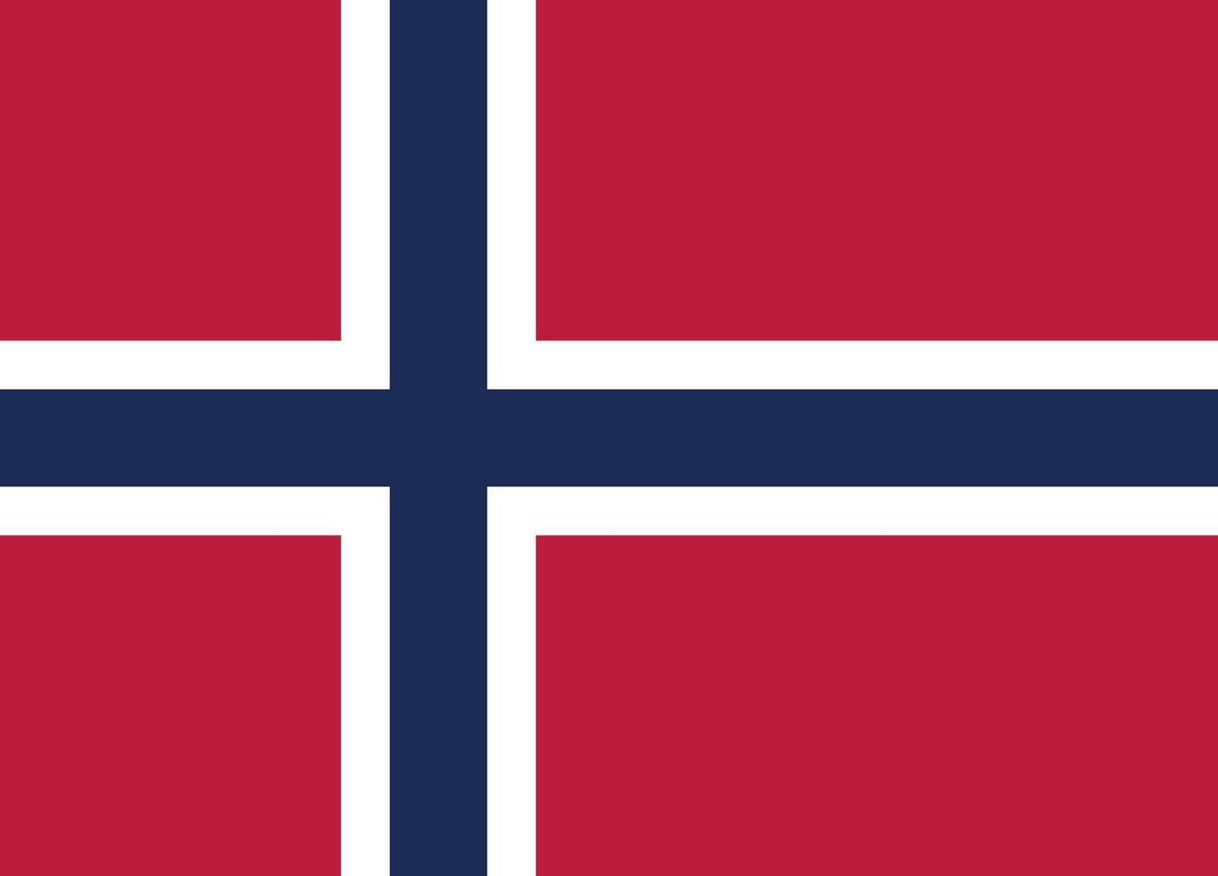 The flag of Norway vector
