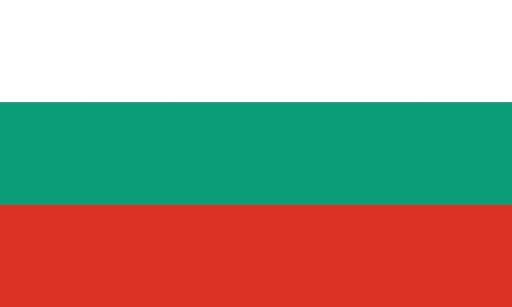 The flag of Bulgaria vector