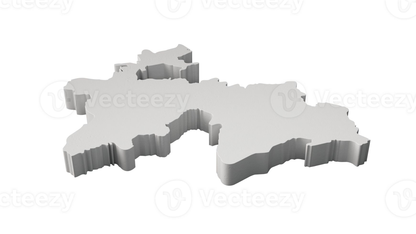 Tajikistan 3D map Geography Cartography and topology 3D illustration png
