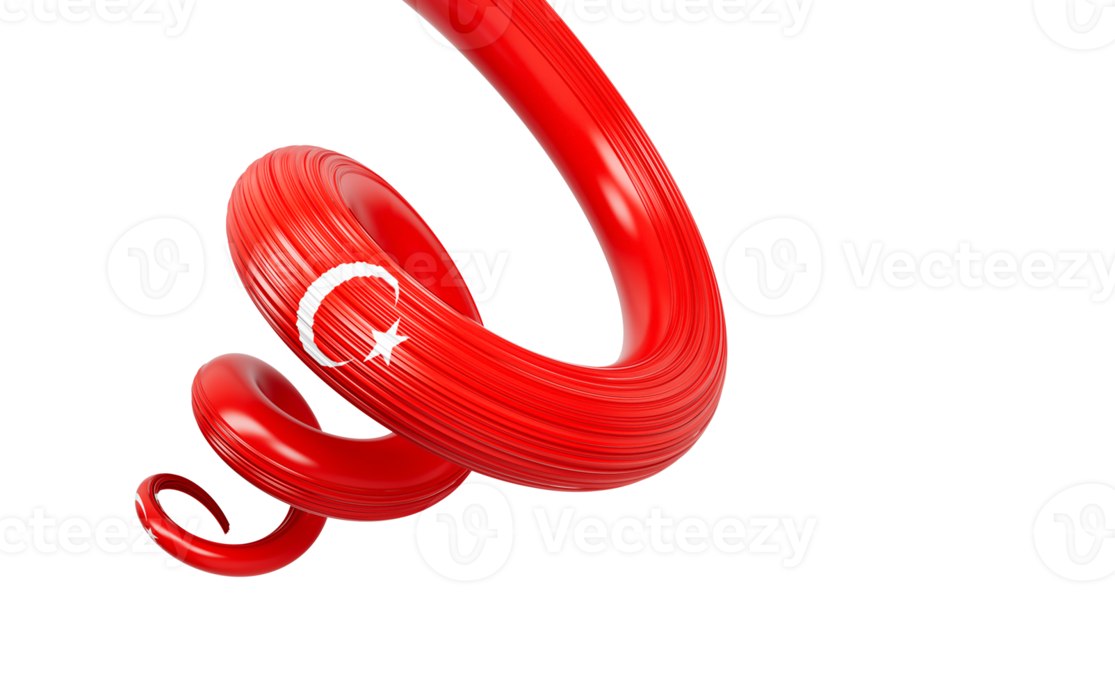 3d Flag Of Turkey 3d Wavy Shiny Twisted Turkey Ribbon Flag 3d Illustration png