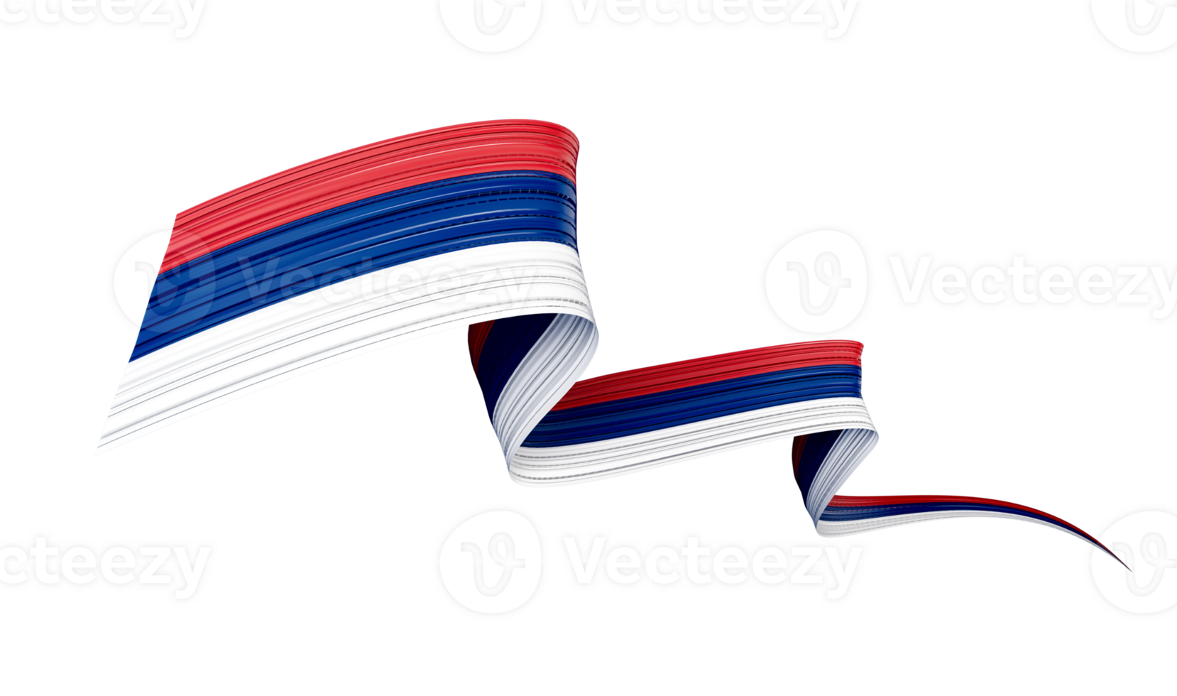 Serbia flag, 3d illustration png