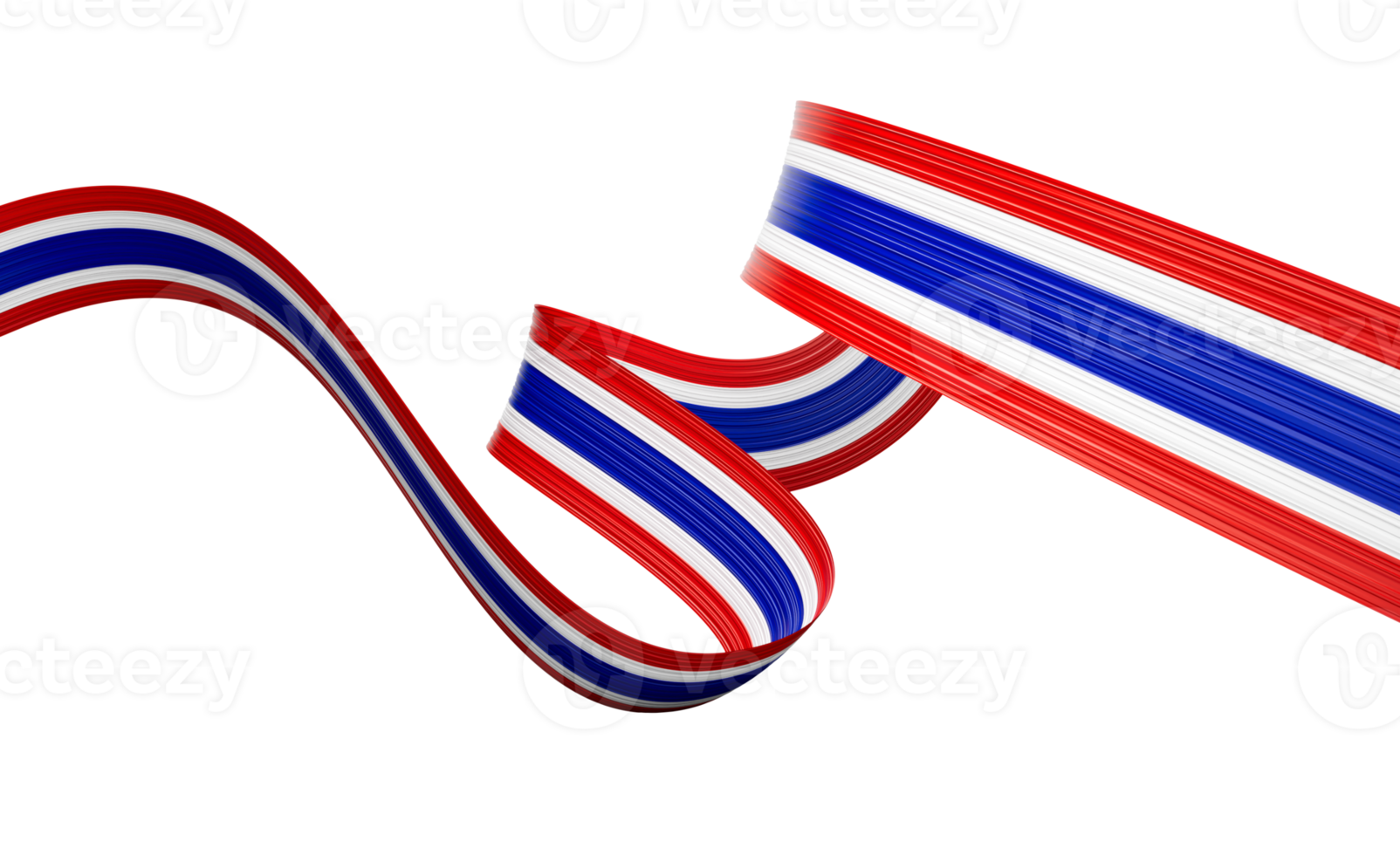 3d Flag Of Thailand 3d Shiny Waving Thailand Ribbon Flag 3d Illustration png