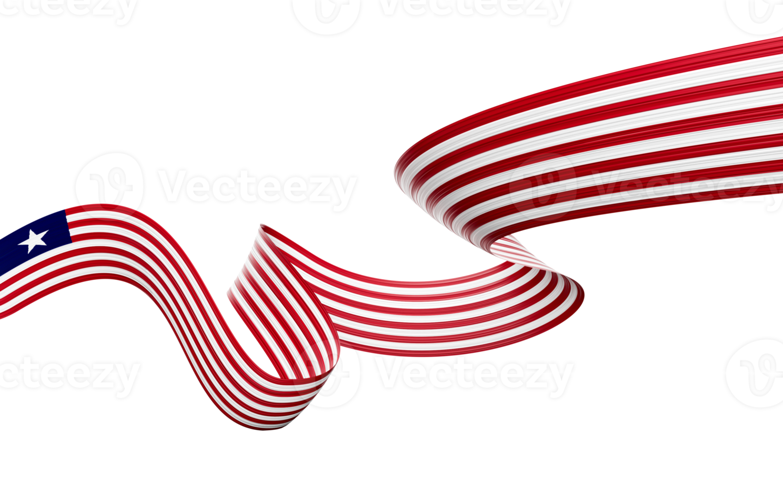 3d Flag Of Liberia 3d Shiny Waving Liberia Ribbon Flag 3d Illustration png
