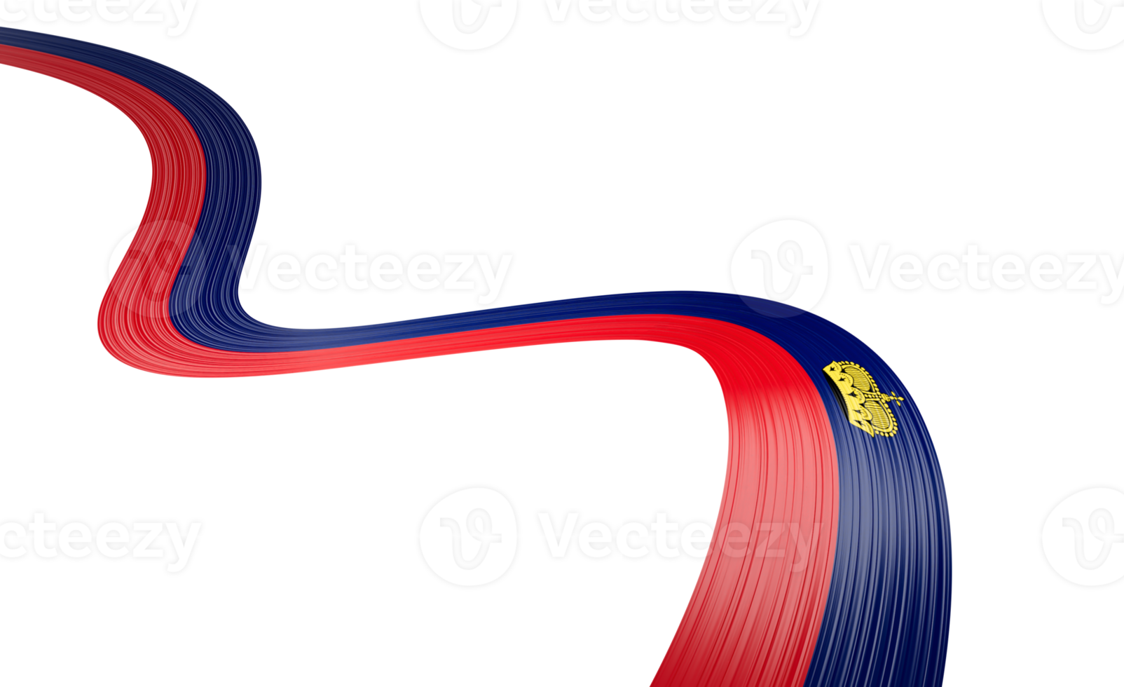 3d Flag Of Liechtenstein 3d Wavy Shiny Liechtenstein Ribbon Flag 3d Illustration png