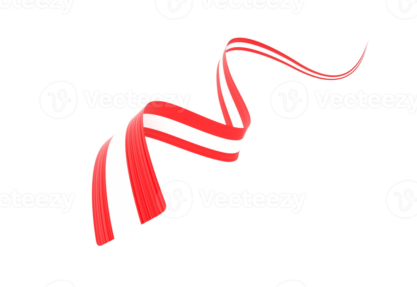 3d Flag Of Austria 3d Wavy Shiny Austria Ribbon Flag 3d Illustration png
