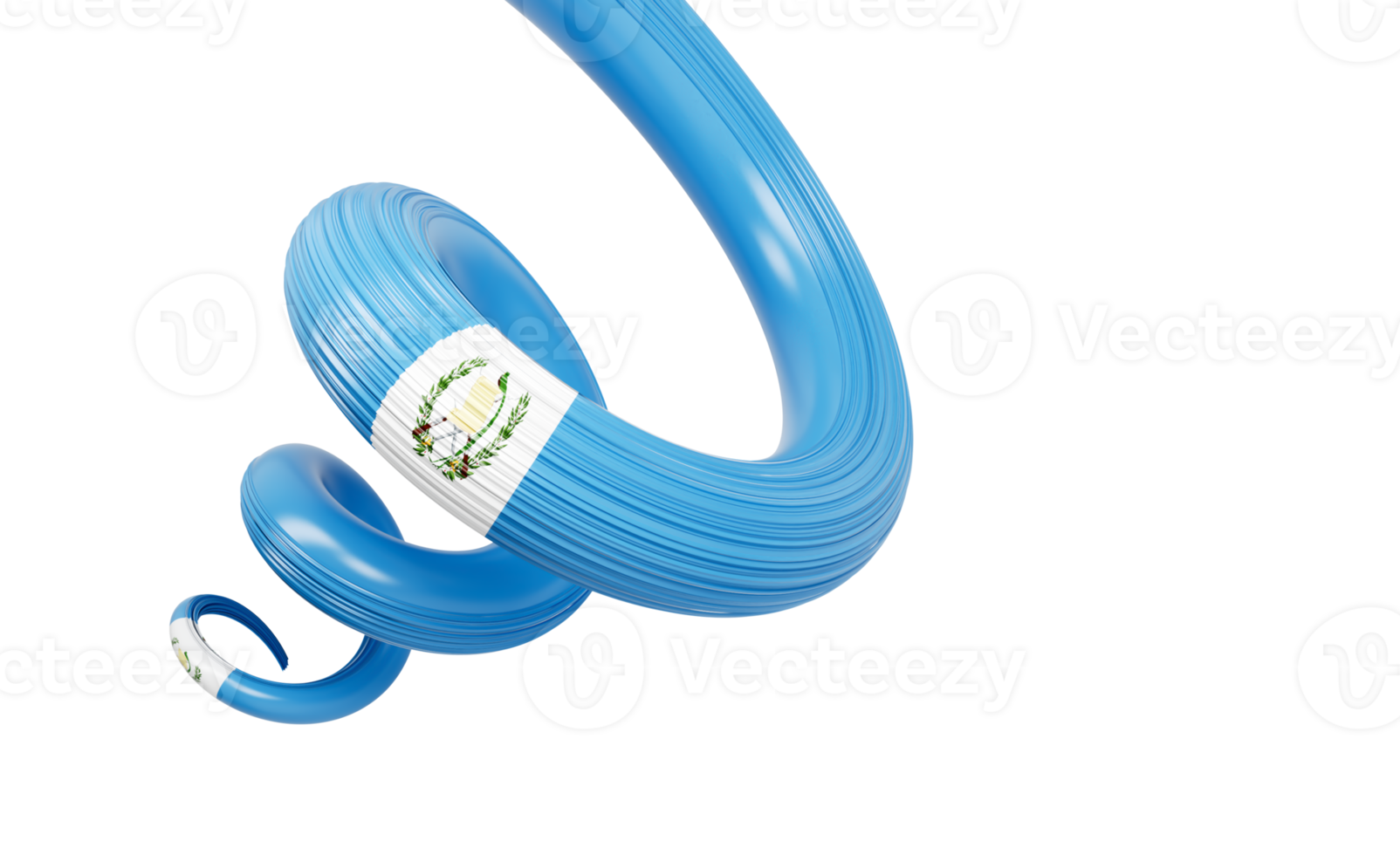 3d Flag Of Guatemala 3d Shiny Waving Twisted Ribbon Flag 3d Illustration png