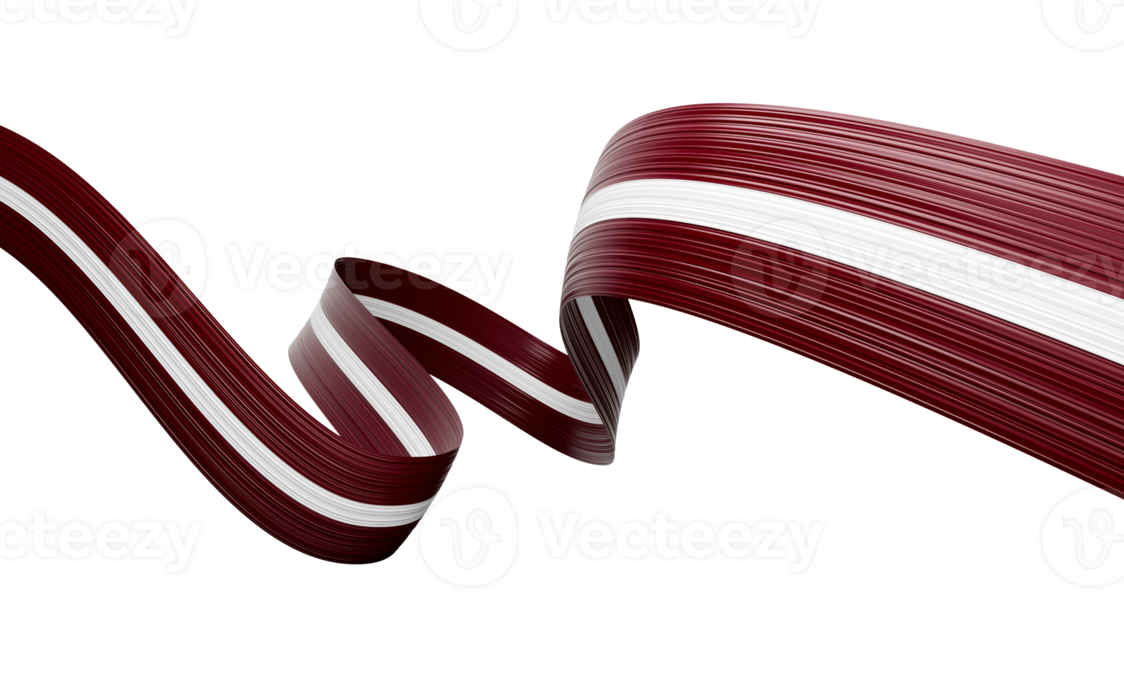 3d Flag Of Latvia 3d Shiny Waving Latvia Ribbon Flag 3d Illustration png