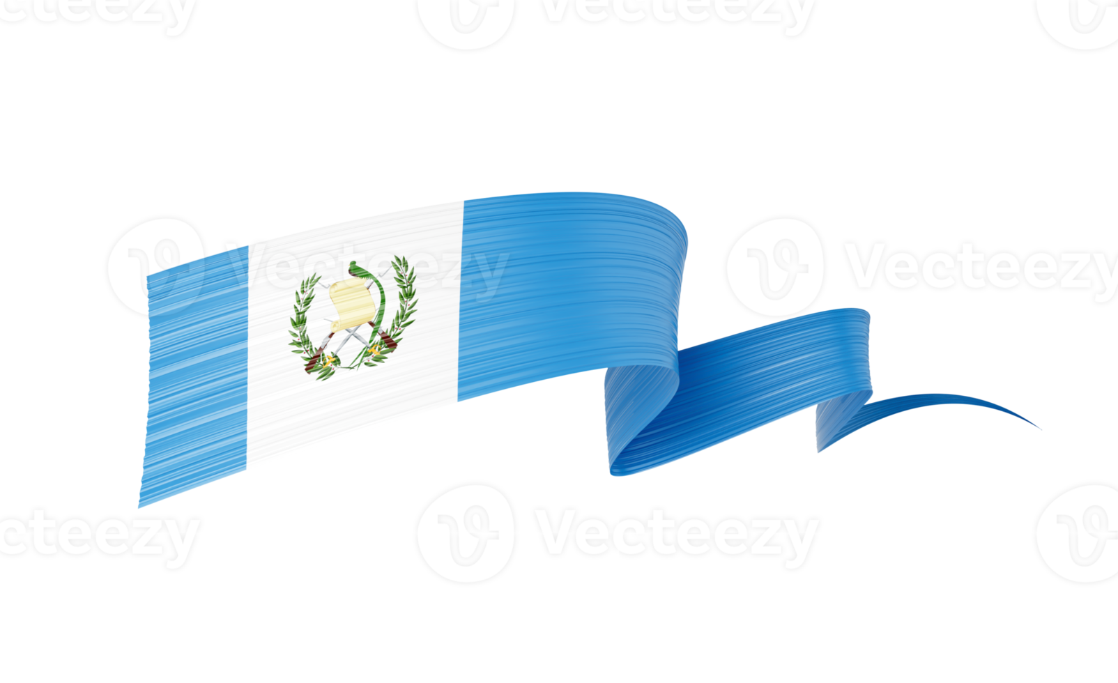 3d Flag Of Guatemala 3d Wavy Shiny Guatemala Ribbon Flag 3d Illustration png