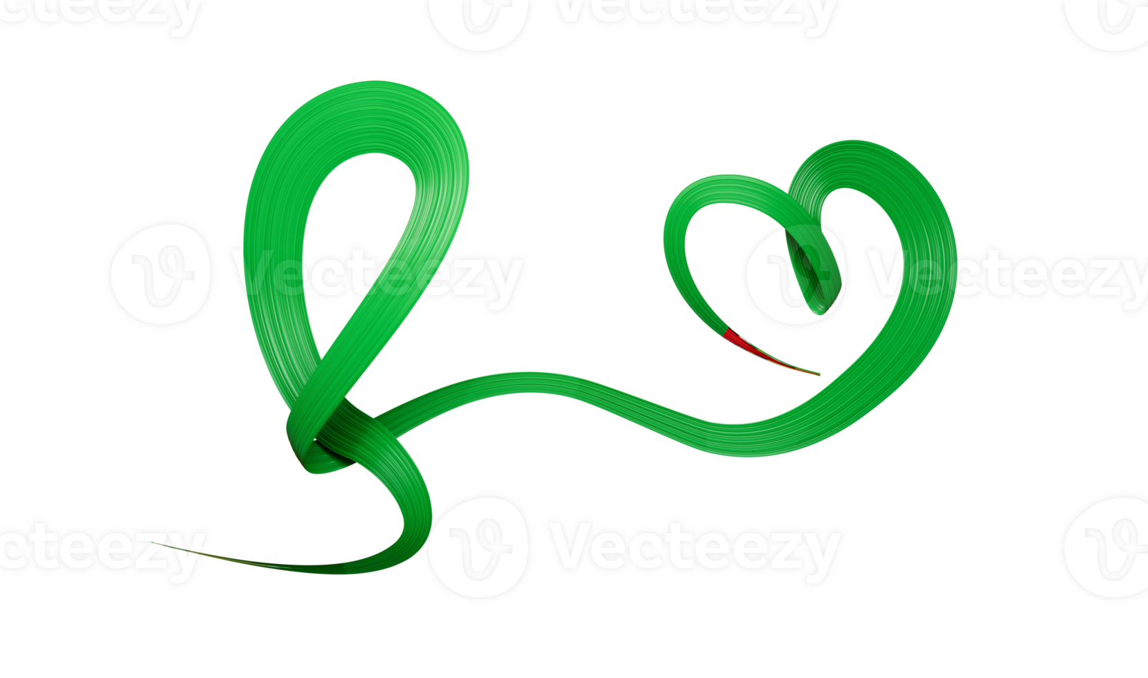 Guyana flag symbol Heart shape Day 3d Illustration png