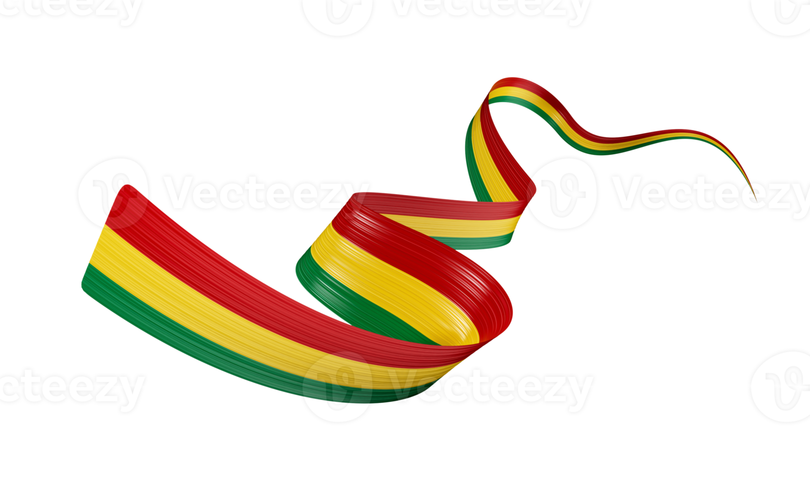 3d Flag Of Guinea 3d Wavy Shiny Guinea Ribbon Flag 3d Illustration png