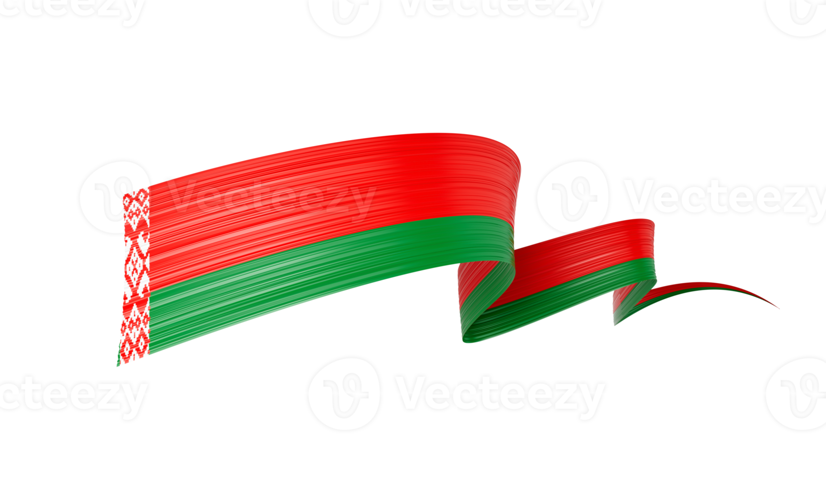 3d Flag Of Belarus Shiny Wavy Awareness Ribbon flag 3d Illustration png