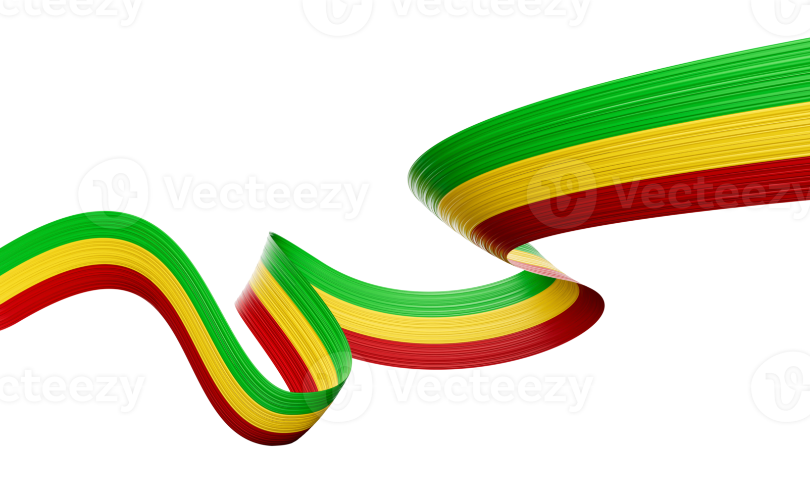3d Flag Of Mali 3d Shiny Waving Mali Ribbon Flag 3d Illustration png
