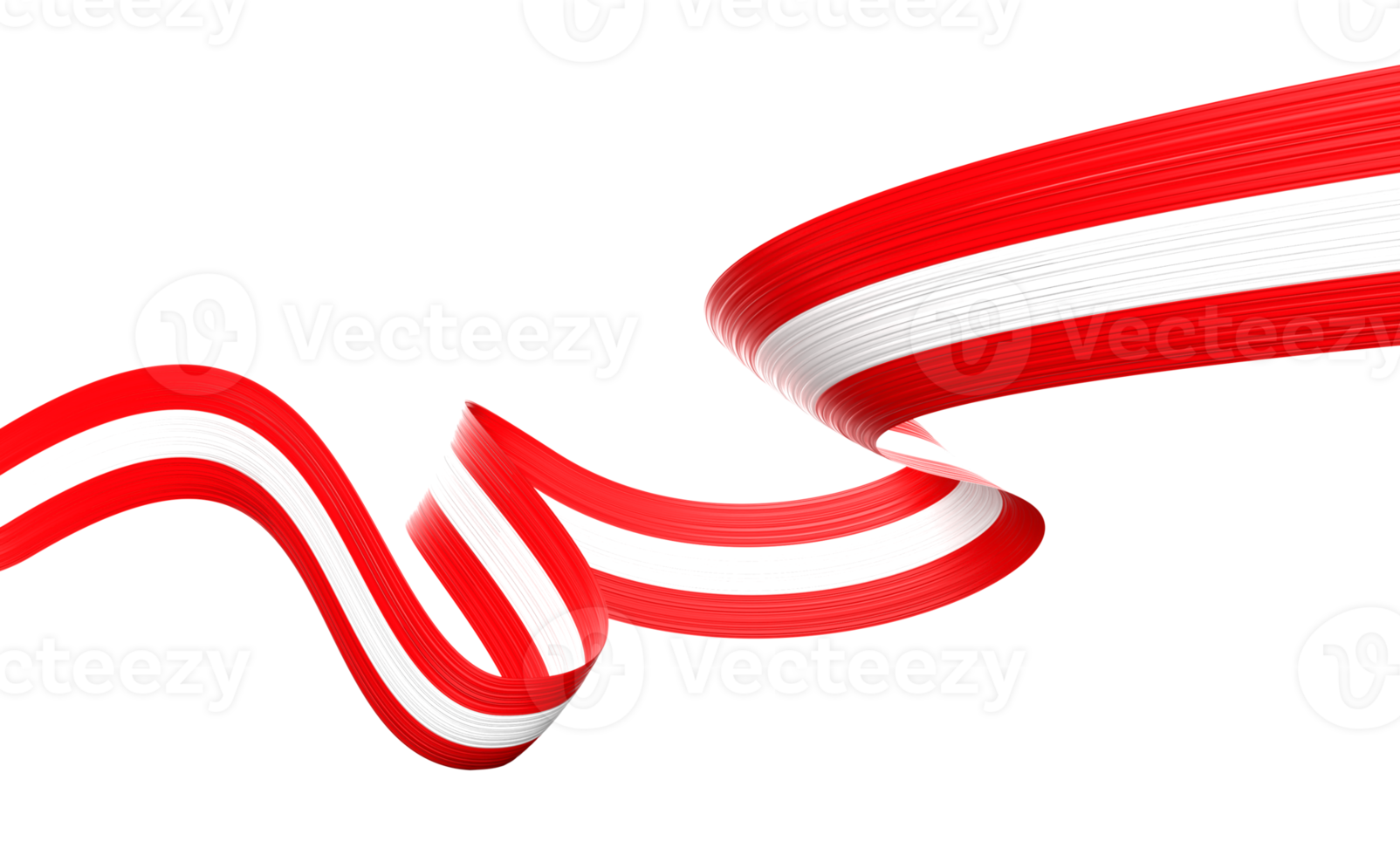 3d Flag Of Austria 3d Shiny Waving Austria Ribbon Flag 3d Illustration png