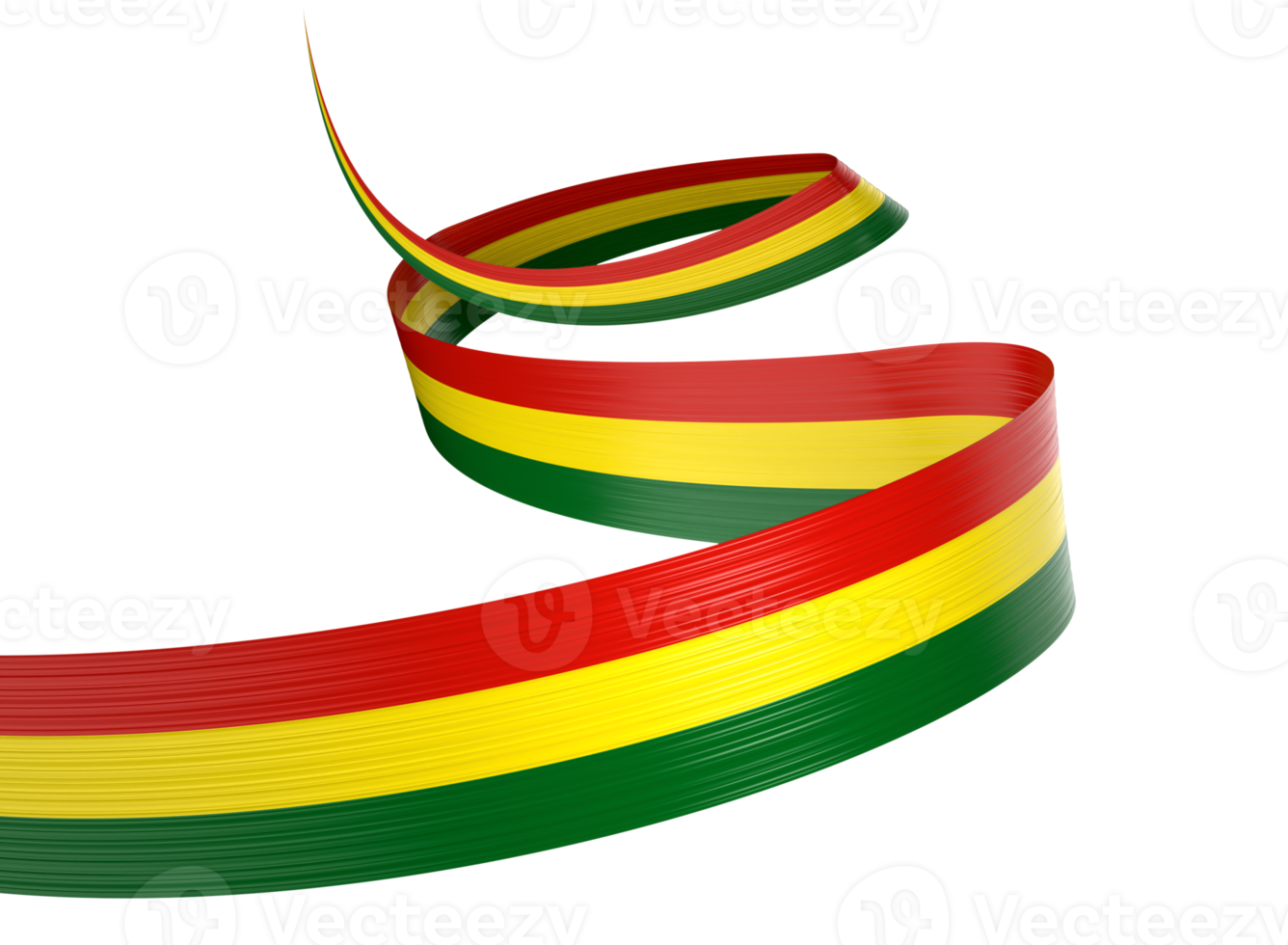 3d Flag Of Bolivia 3d Wavy Shiny Bolivia Ribbon Flag 3d Illustration png