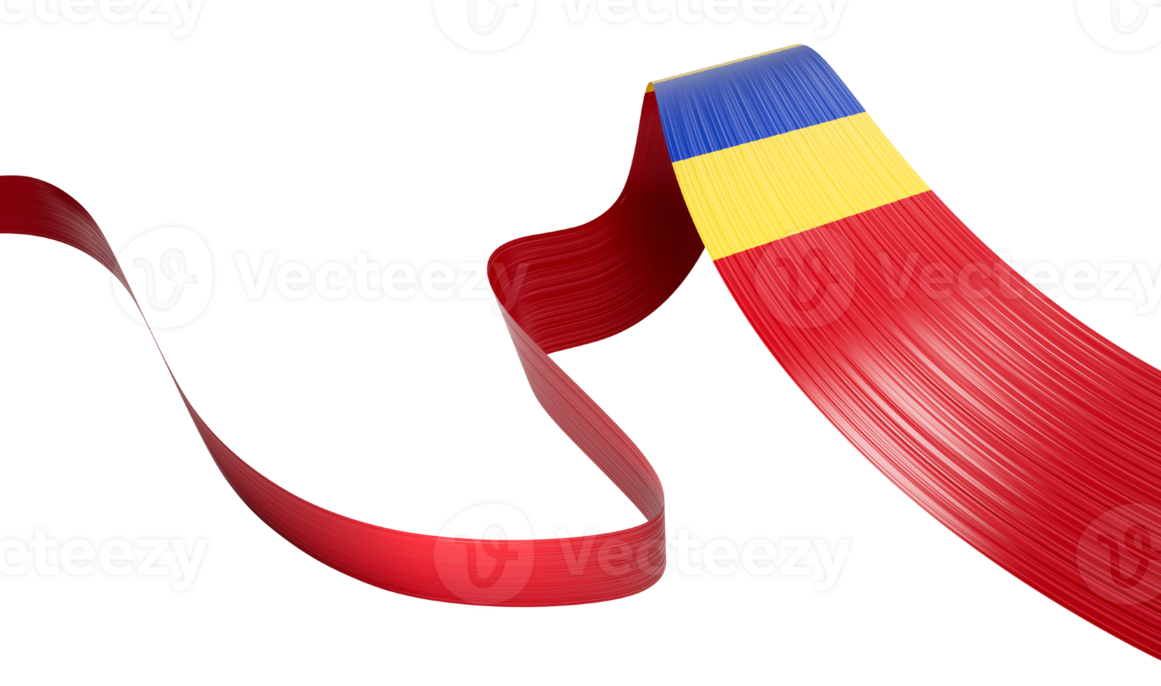 3d Flag Of Moldova 3d Shiny Waving Ribbon Flag 3d Illustration png