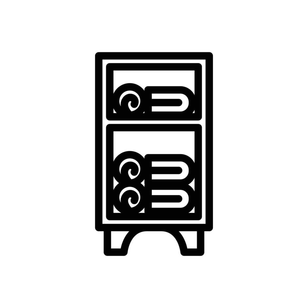 Towel rack icon design vector