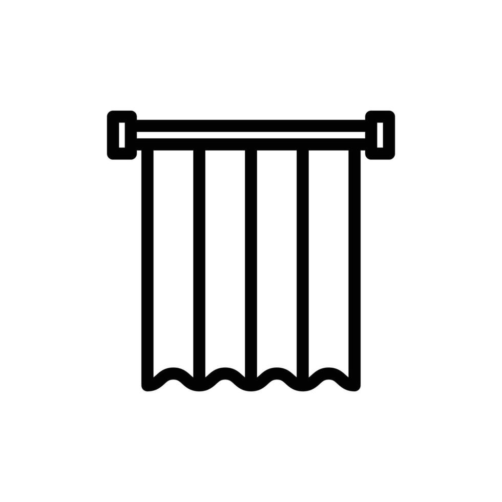 Shower curtain icon design vector