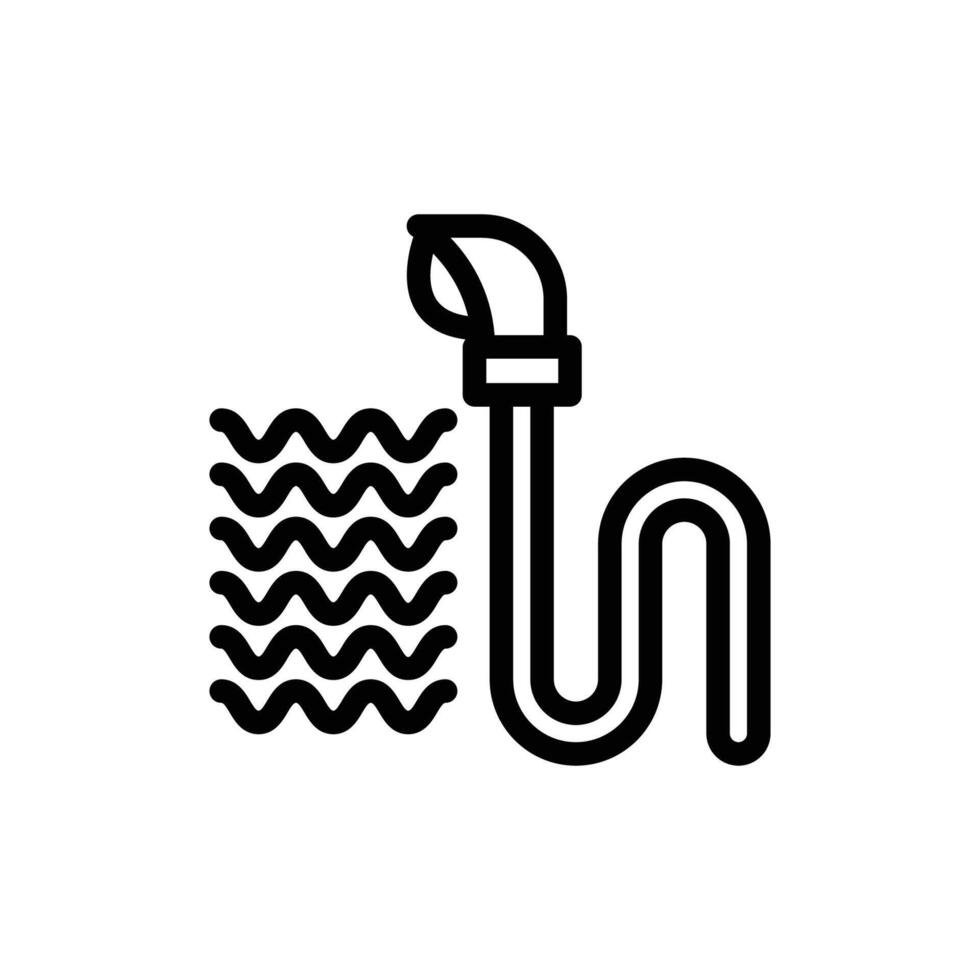 Shower hose icon design vector