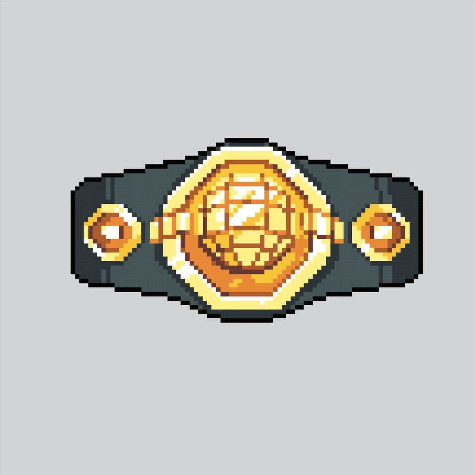 Pixel art illustration Boxing Belt. Pixelated Boxing Belt. Boxing Belt icon pixelated for the pixel art game and icon for website and game. old school retro. vector