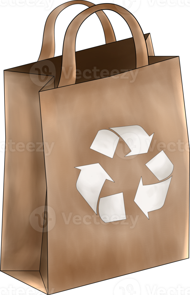 Textured Recyclable Bag png