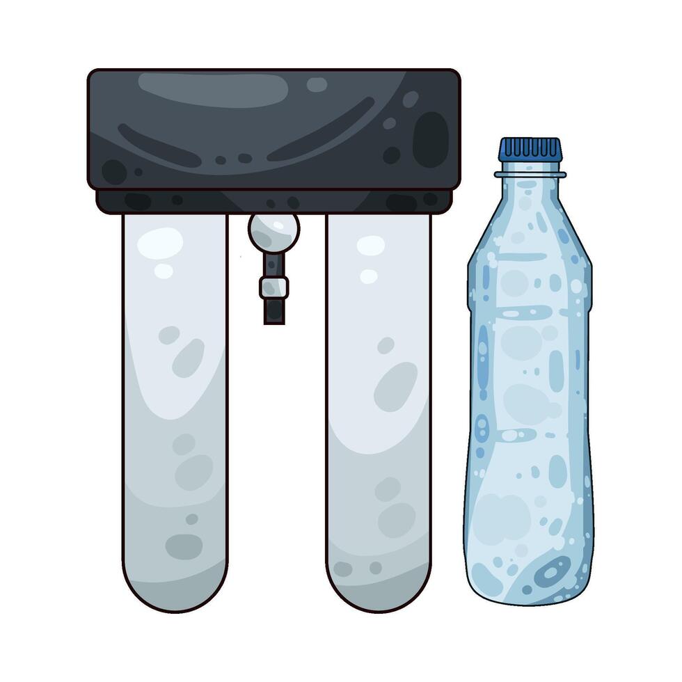 Illustration of water filter vector