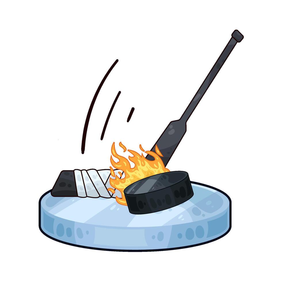 Illustration of hockey vector
