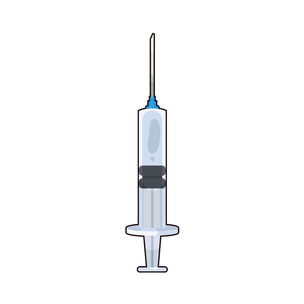 Illustration of syringe vector