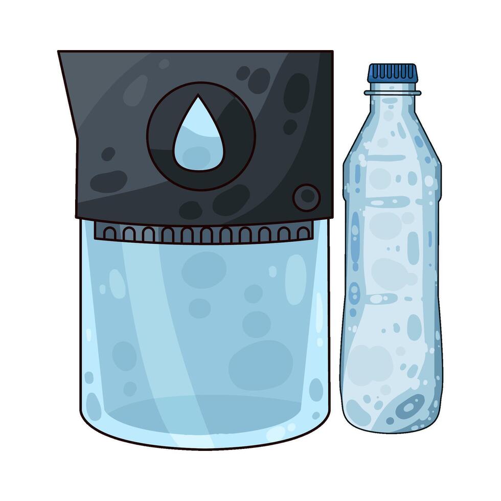 Illustration of water filter vector