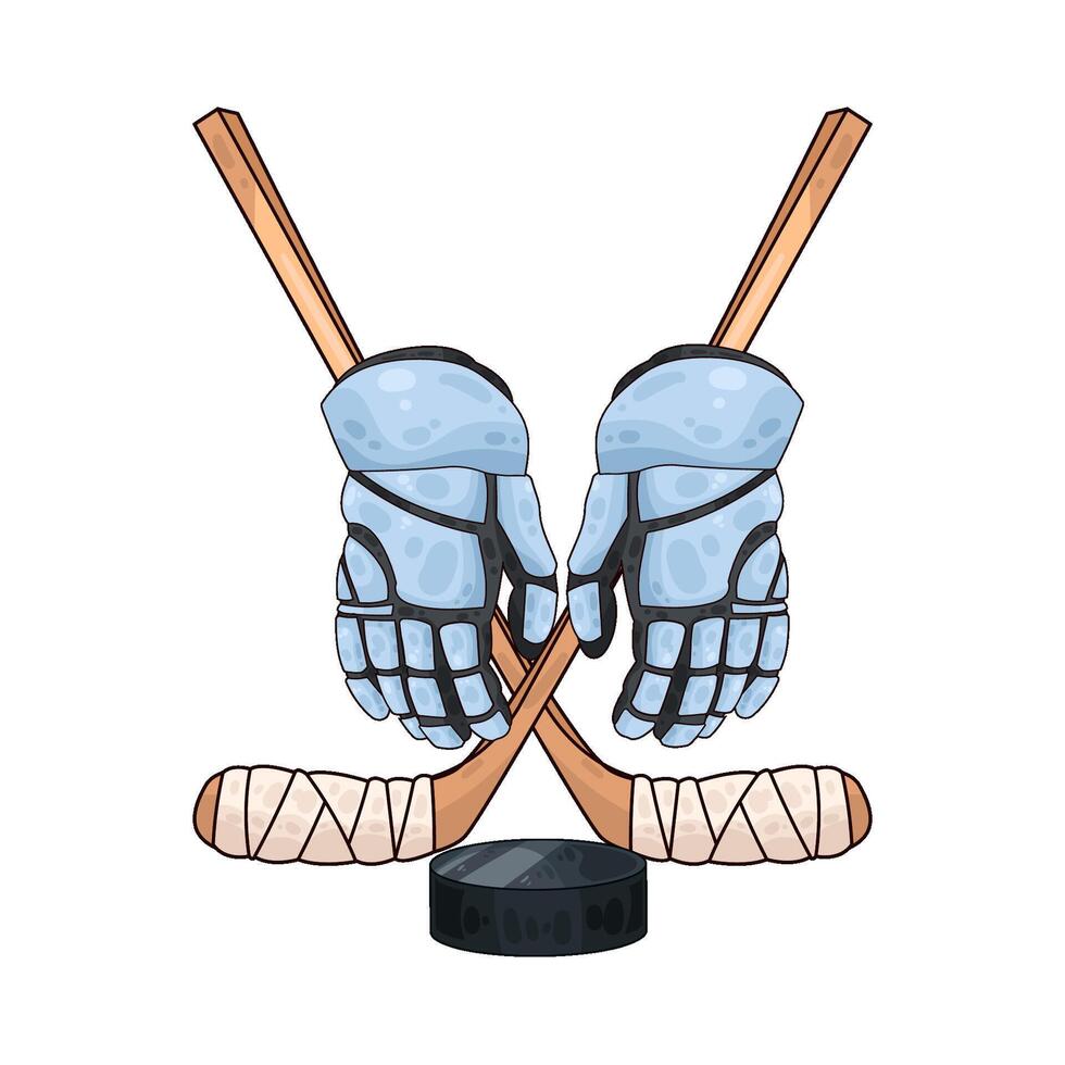 Illustration of hockey vector