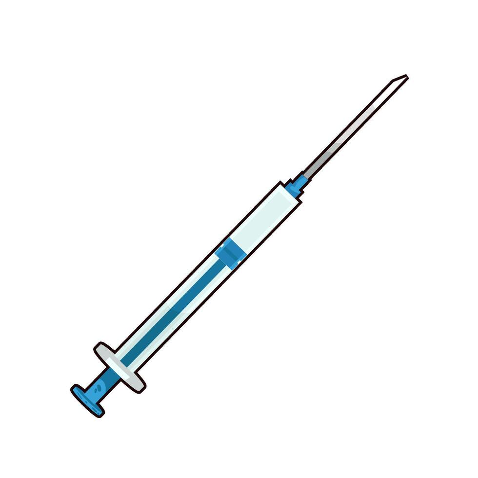 Illustration of syringe vector