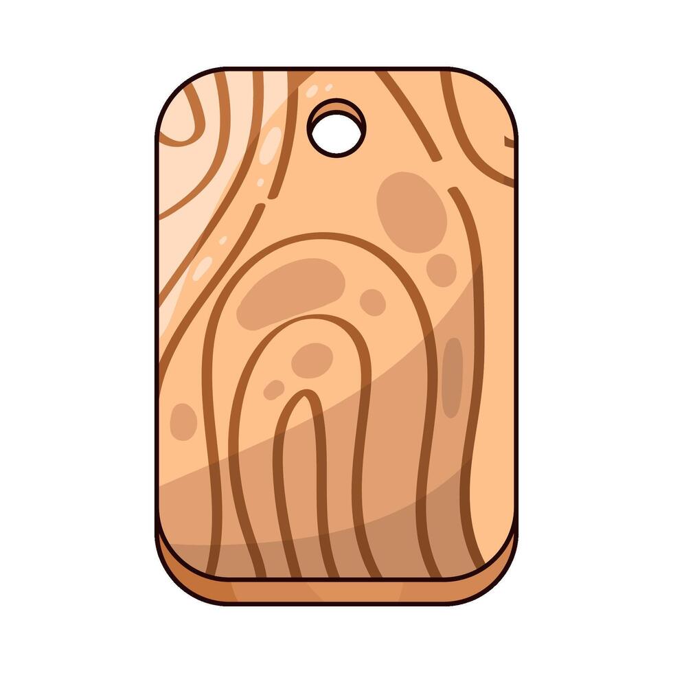 Illustration of cutting board vector