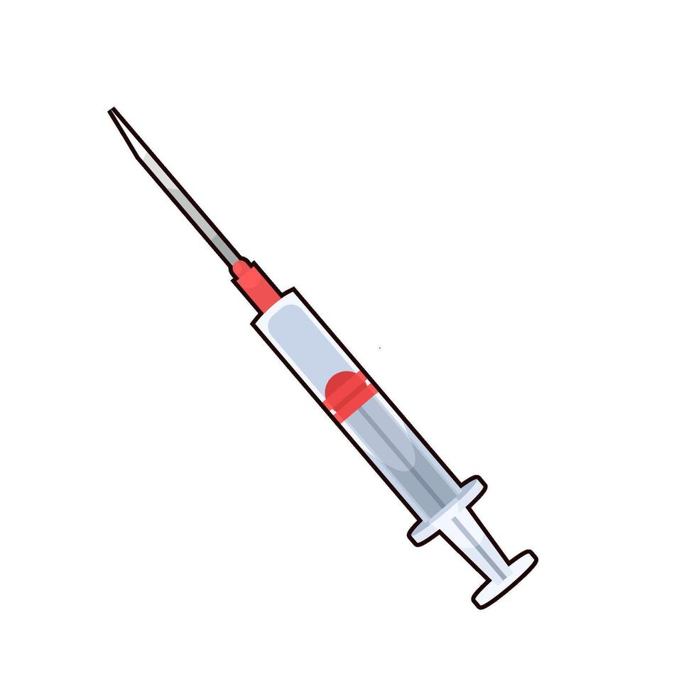 Illustration of syringe vector