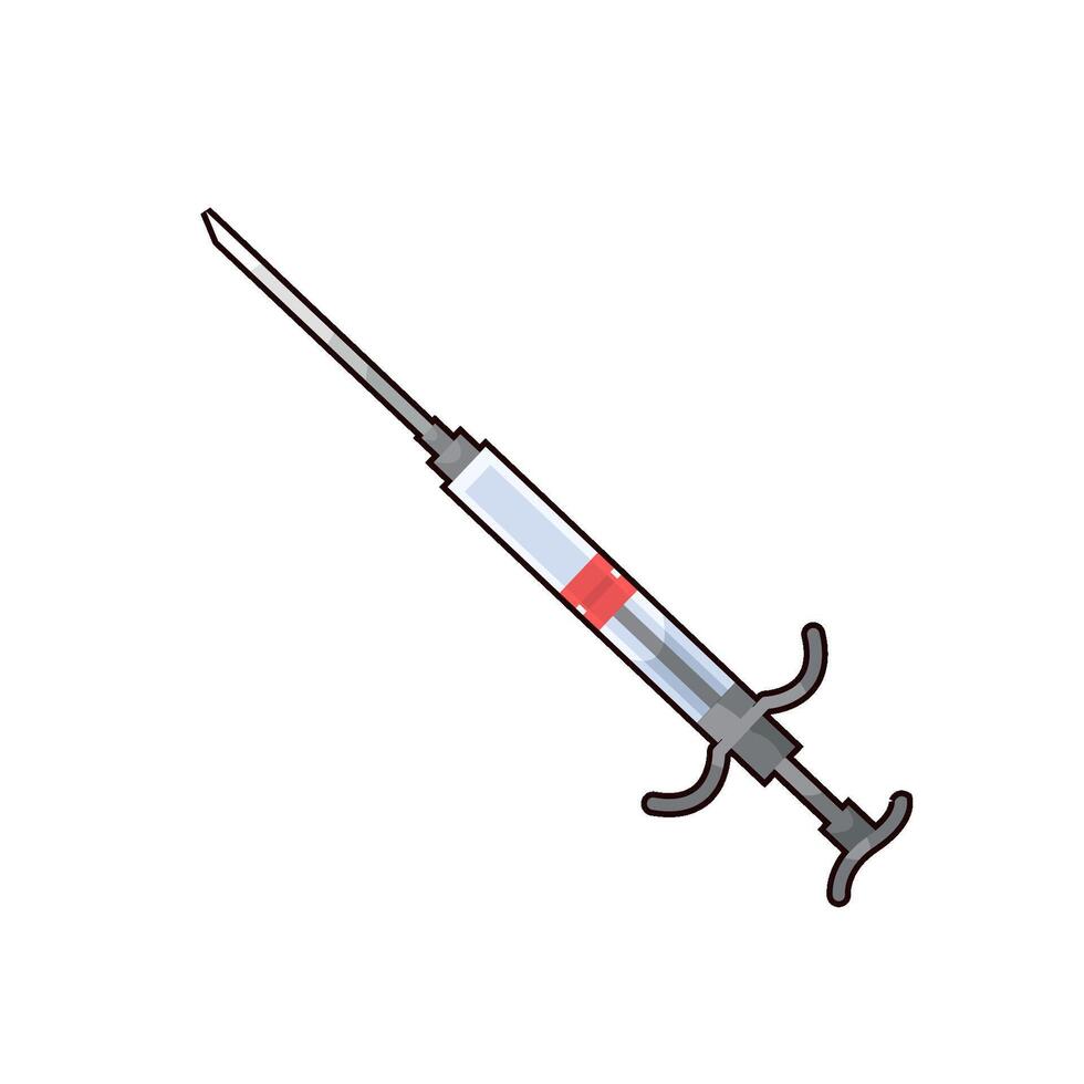 Illustration of syringe vector