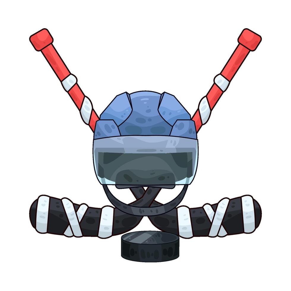 Illustration of hockey vector
