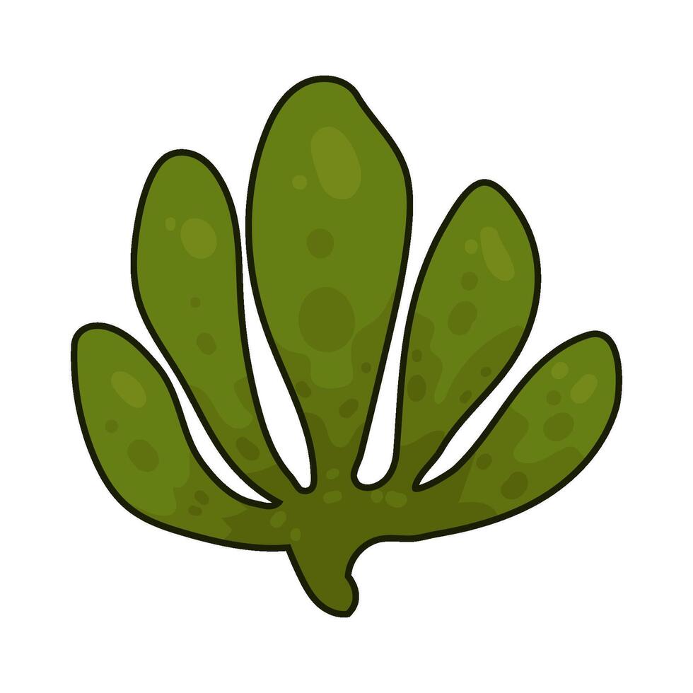 Illustration of seaweed vector