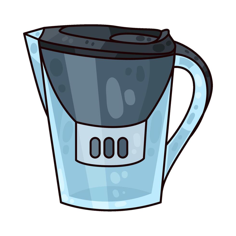 Illustration of water filter vector