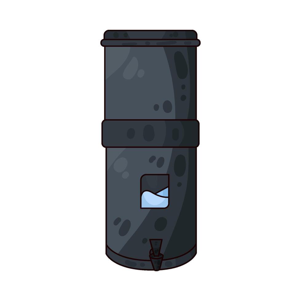Illustration of water filter vector