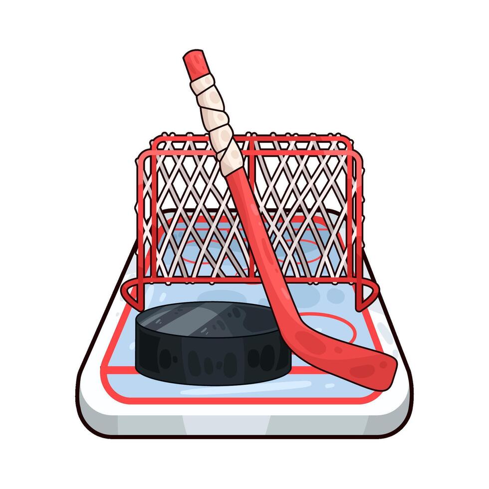 Illustration of hockey vector