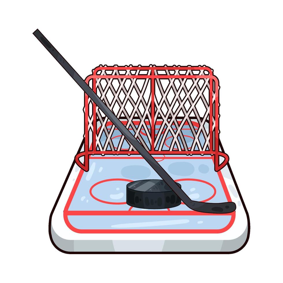 Illustration of hockey vector