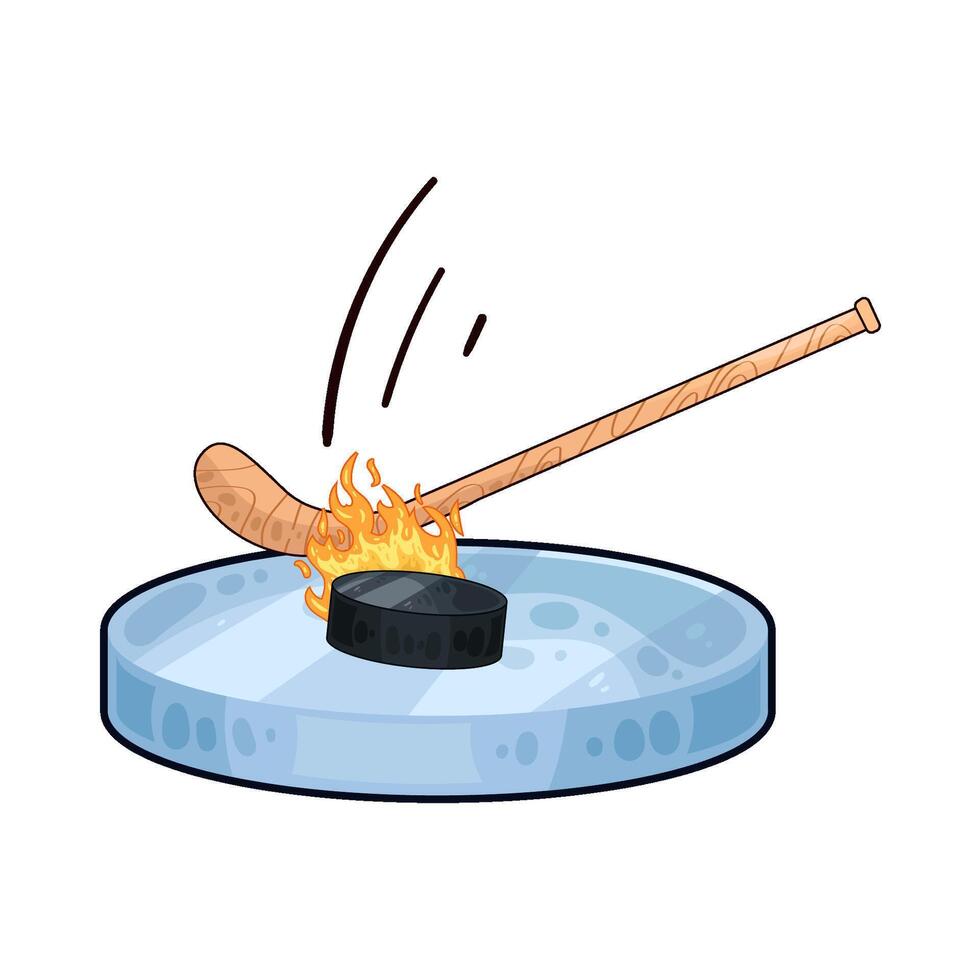 Illustration of hockey vector