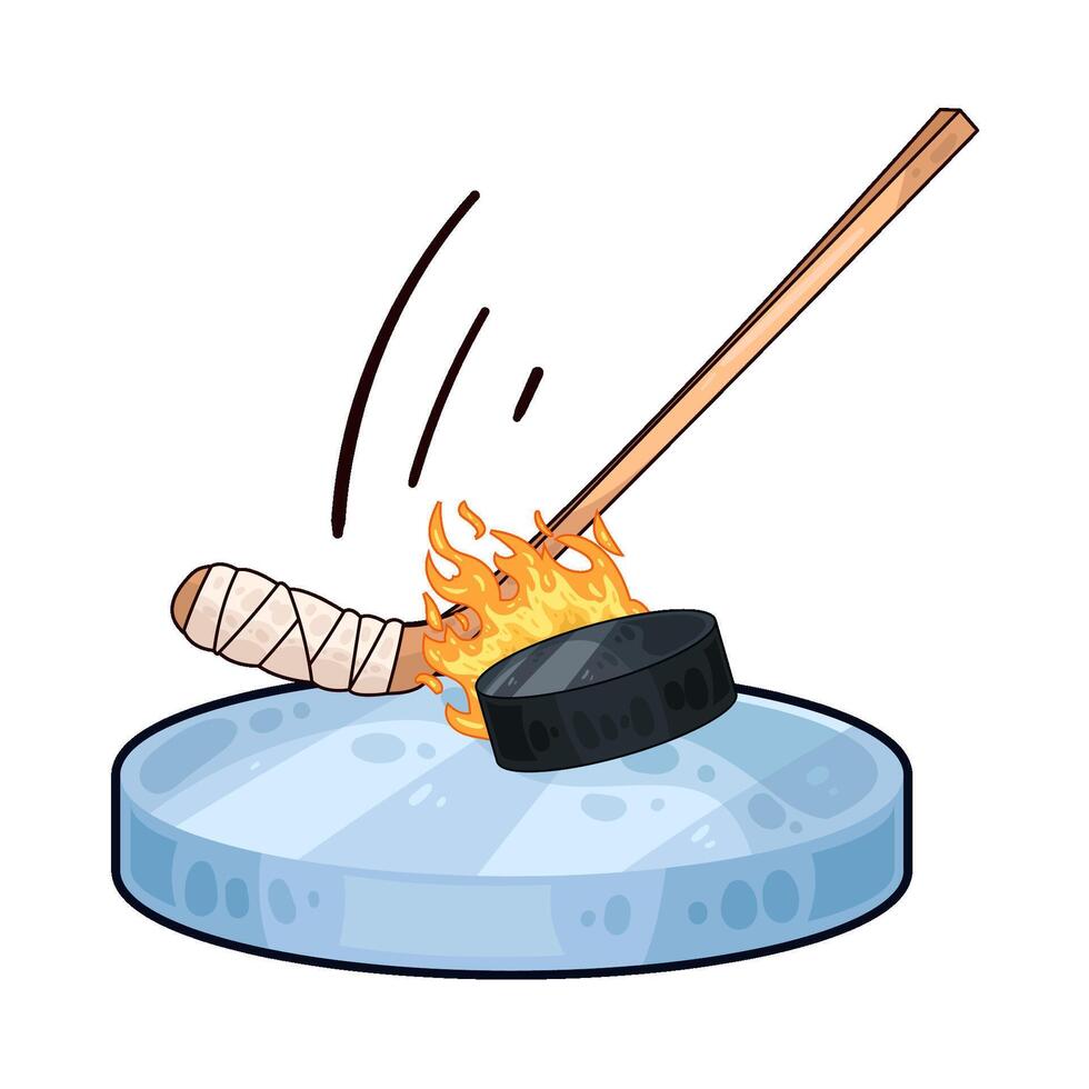 Illustration of hockey vector
