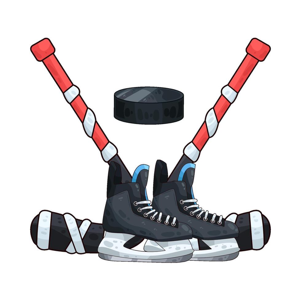 Illustration of hockey vector