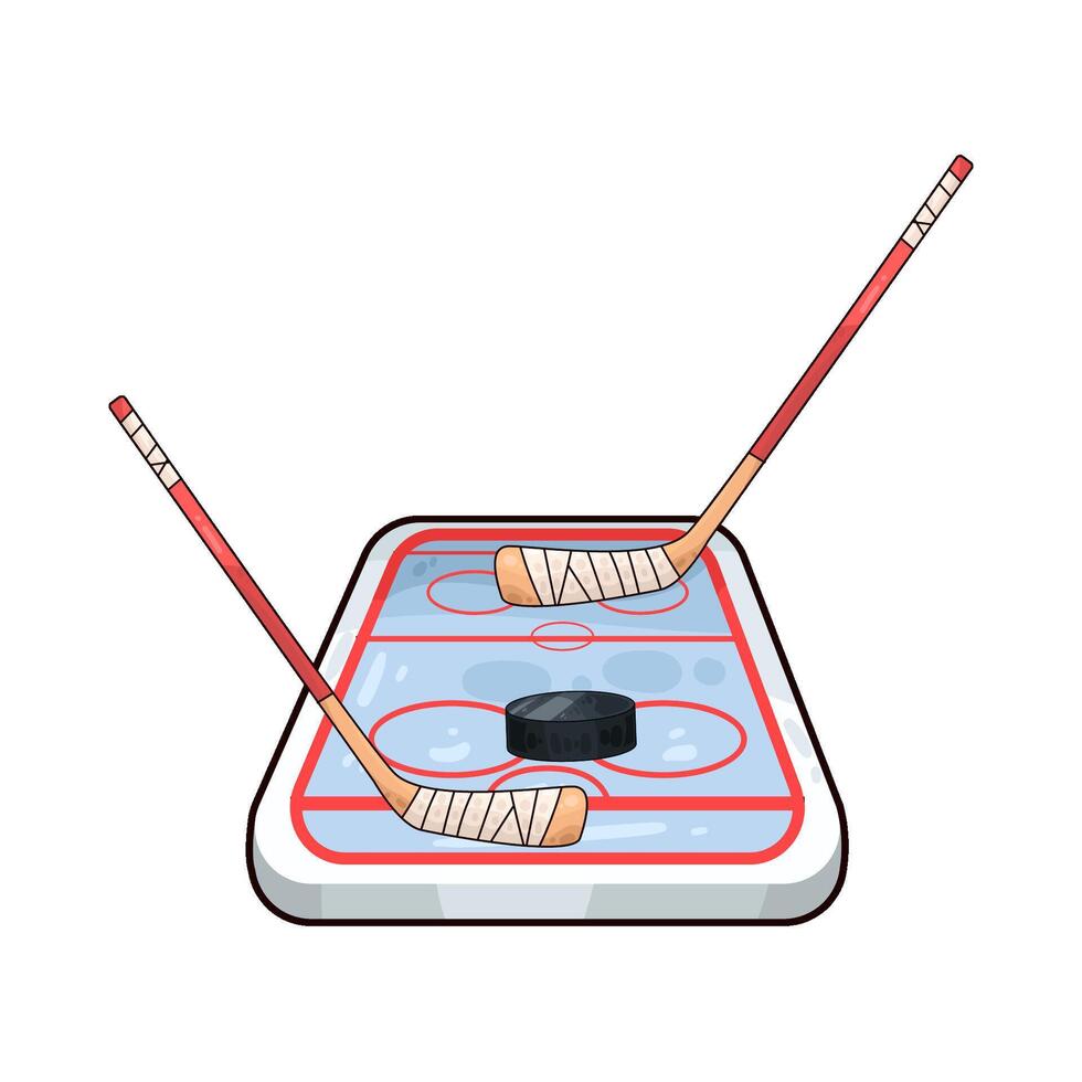 Illustration of hockey vector