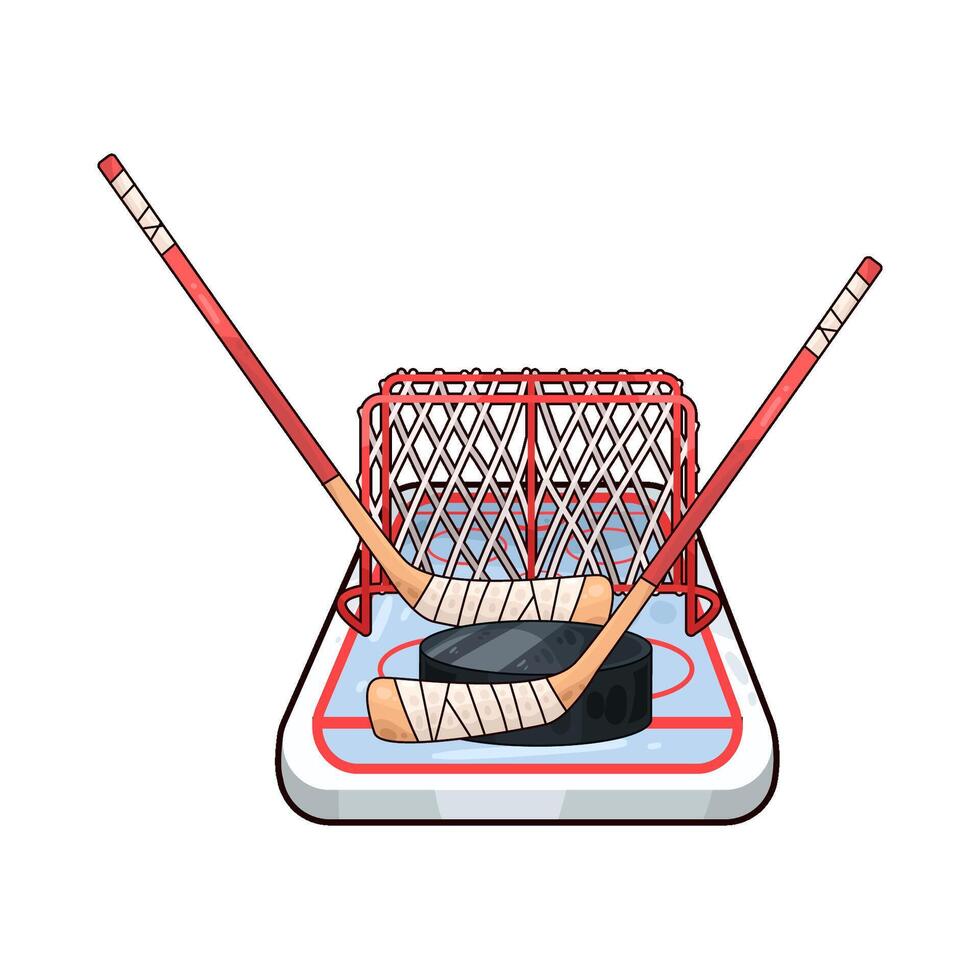 Illustration of hockey vector